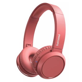 Philips Auriculares Inalámbricos TAH4205 con Micrófono y Bluetooth Color Rojo